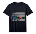 Eat Sleep Musicals Repeat Musical T-Shirt - Aesthetic Graphic for Adults