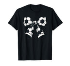 Ribbon Soccer Football Sports Mothers T-Shirt - Unique Graphic Men Women