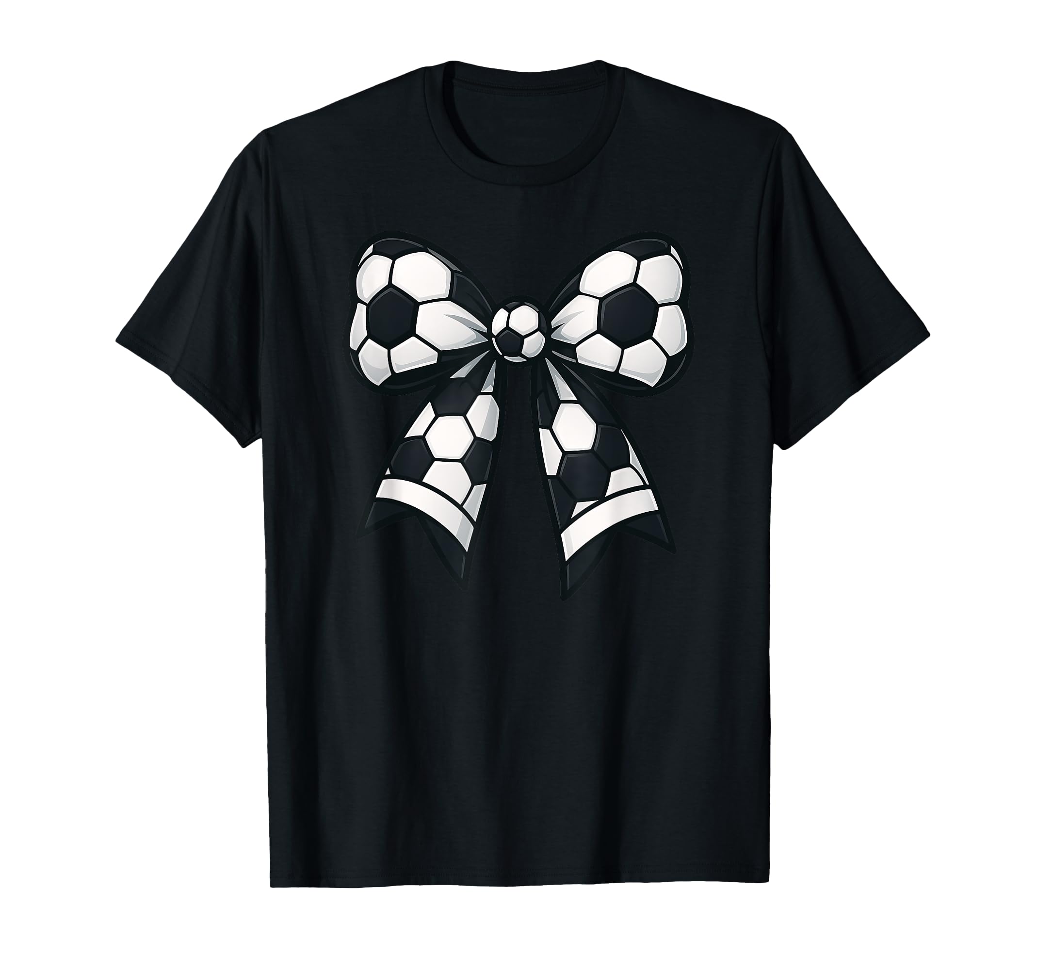 Ribbon Soccer Football Sports Mothers T-Shirt - Unique Graphic Men Women