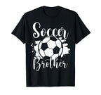 Soccer Players Brother Soccer Family T-Shirt - Novelty Apparel for Adults