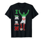 Iran Futbol Football Soccer Team T-Shirt - Casual Everyday Wear Men Women