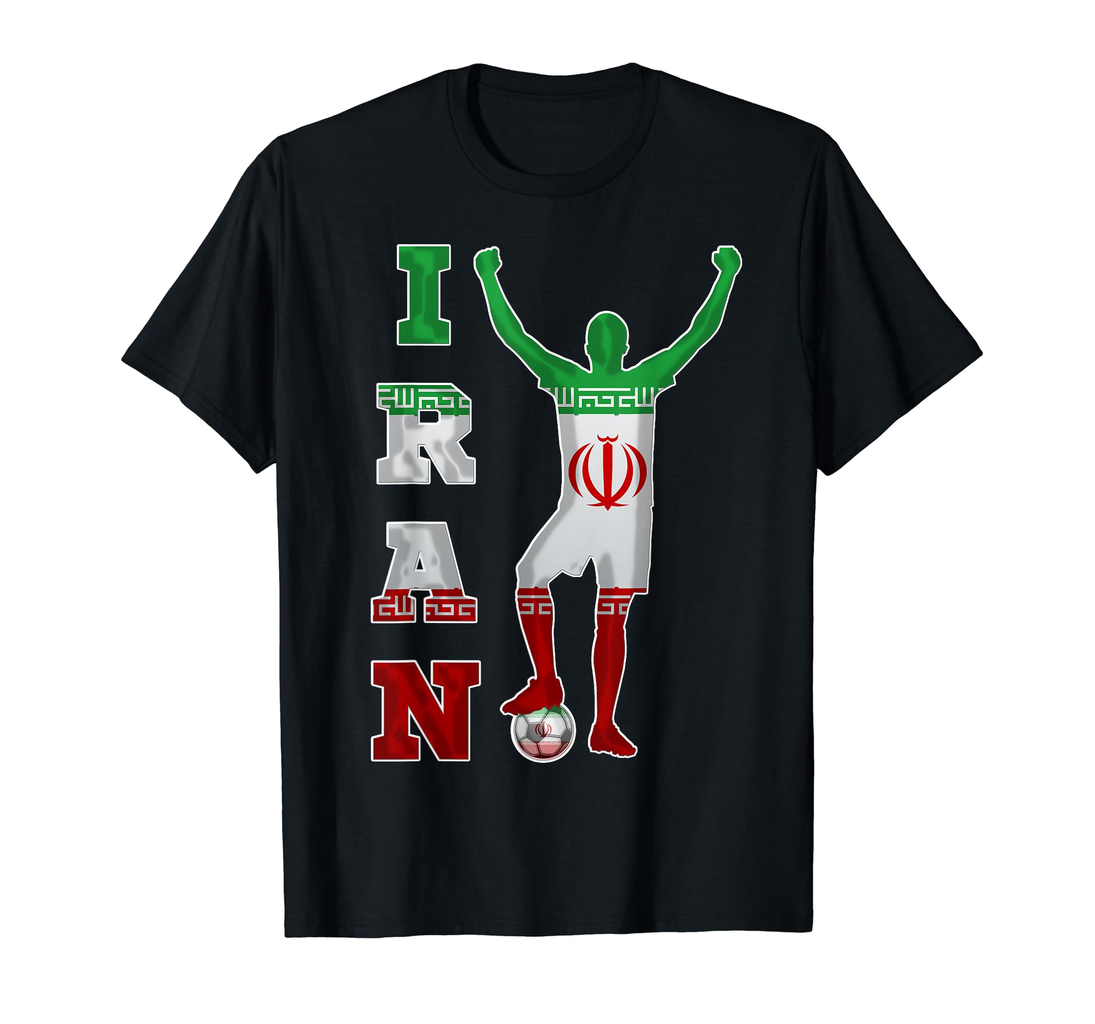 Iran Futbol Football Soccer Team T-Shirt - Casual Everyday Wear Men Women