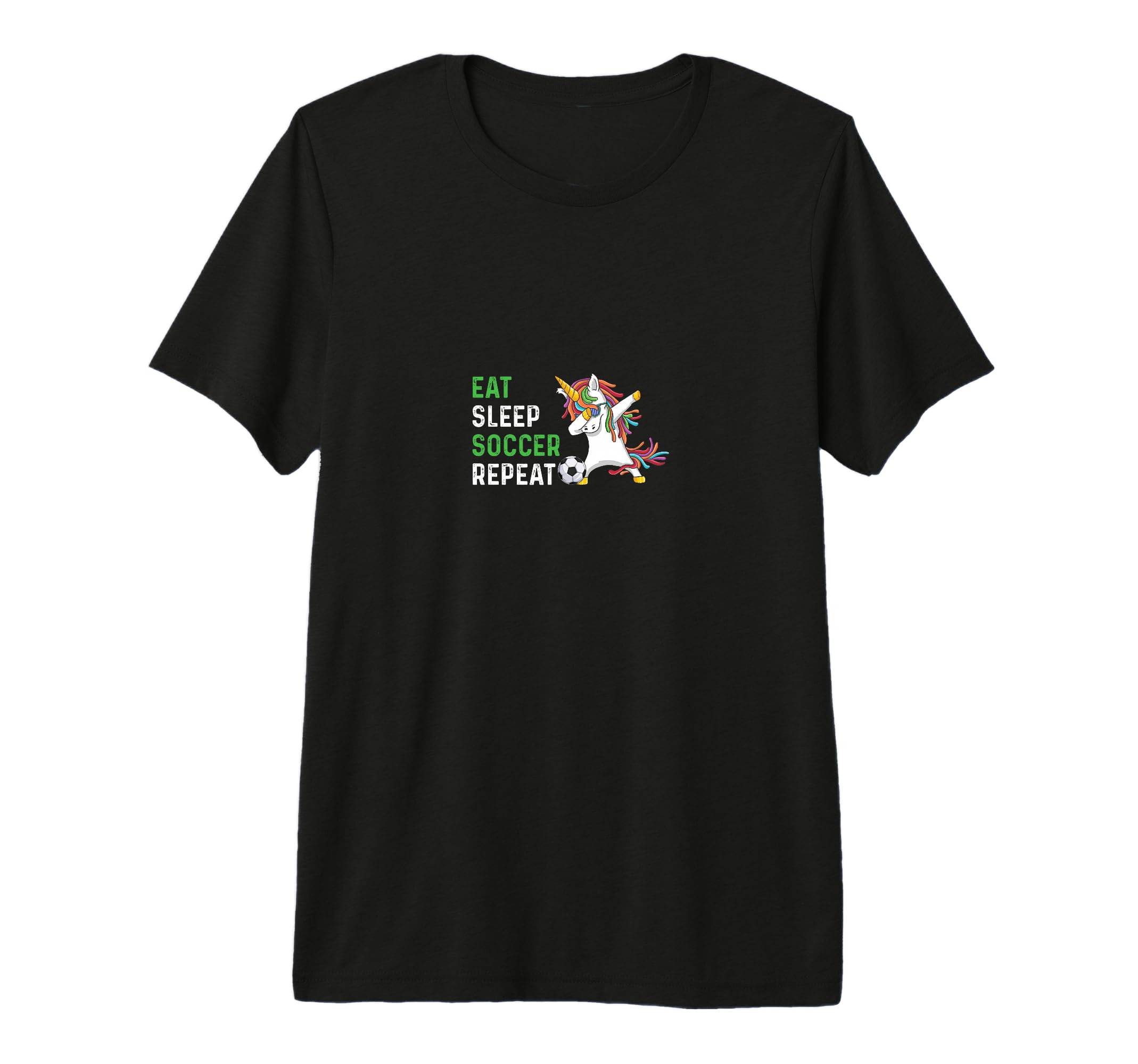 Funny Eat Sleep Soccer Repeat Tri T-Shirt - Aesthetic Graphic for Adults