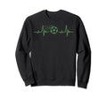 Soccer Heartbeat Tees Soccer Ball Sweatshirt - Graphic Print for Adults