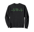 Soccer Heartbeat Tees Soccer Ball Sweatshirt - Graphic Print for Adults