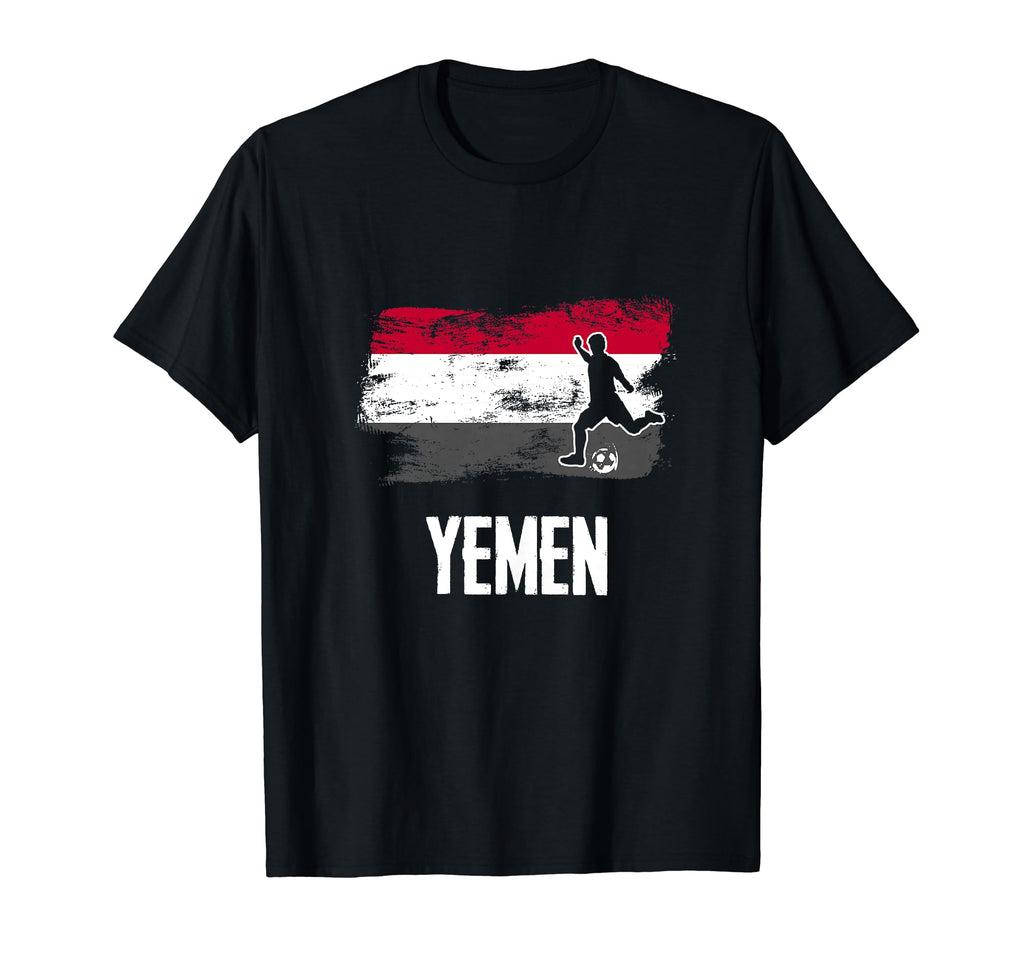 Yemen Flag Jersey Yemeni Soccer Team Yemeni T-Shirt - Graphic Print Unisex