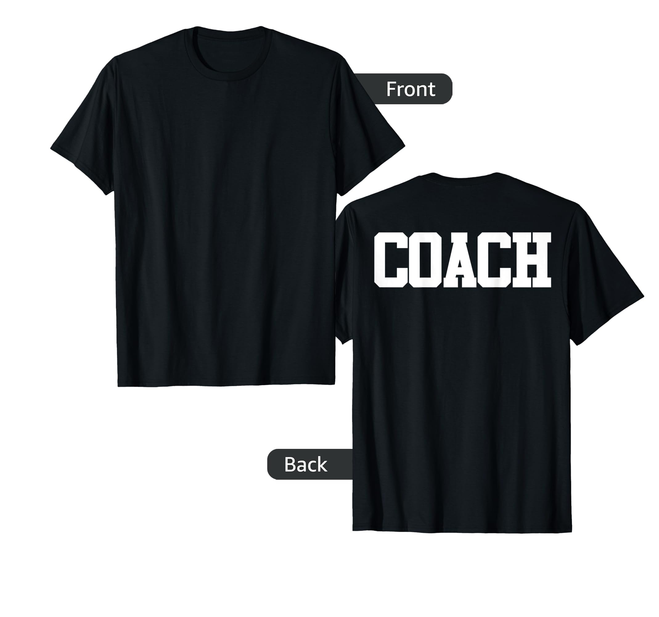 Coach Back Softball Fun Team Coaching T-Shirt - Unique Graphic Men Women