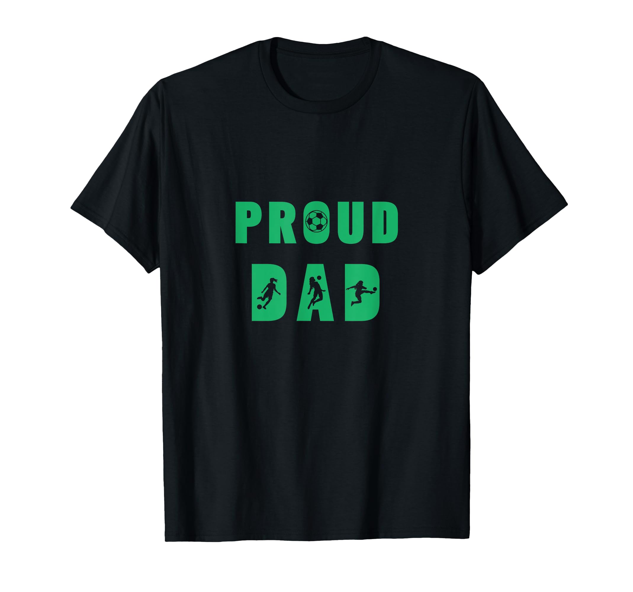 Proud Dad Talented Soccer T-Shirt - Novelty Apparel for Adults
