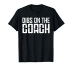 Dibs Coach Softball Baseball Football T-Shirt - Trendy Graphic Men Women