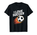 I Love Soccer Bold Ball Fun T-Shirt - Custom Art Print Men Women