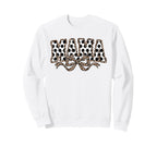 Leopard Soccer Mama Coquette Bow Sweatshirt - Graphic Print for Adults