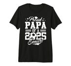 Proud Papa 2025 Senior Graduate Soccer Dad T-Shirt - Trendy Graphic Unisex