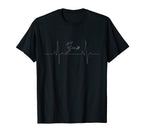 Soccer Ball Heartbeat Soccer Players T-Shirt - Streetwear Style Unisex