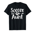 Soccer Aunt Heart Sport Lover T-Shirt - Fun Novelty Design Men Women