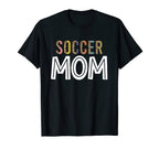 Leopard Soccer Mama Soccer Mom Gifts T-Shirt - Trendy Graphic Unisex