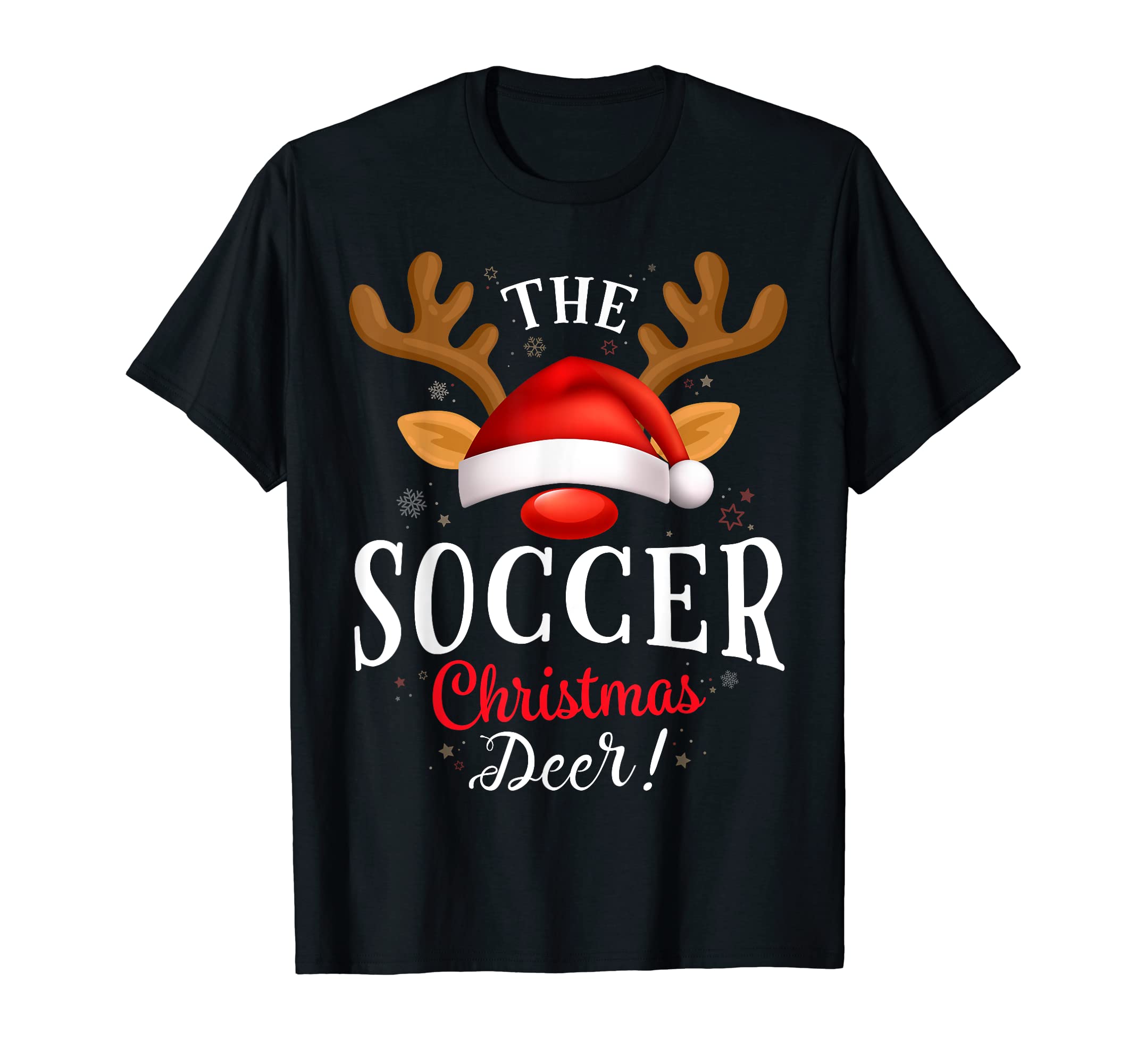 Soccer Deer Pjs Family Matching T-Shirt - Minimalist Print for Adults