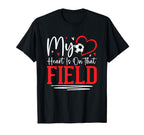My Heart Is That Field Soccer Love T-Shirt - Fun Novelty Design Men Women