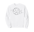 One Line Art Minimalist Soccer Sweatshirt - Minimalist Print for Adults