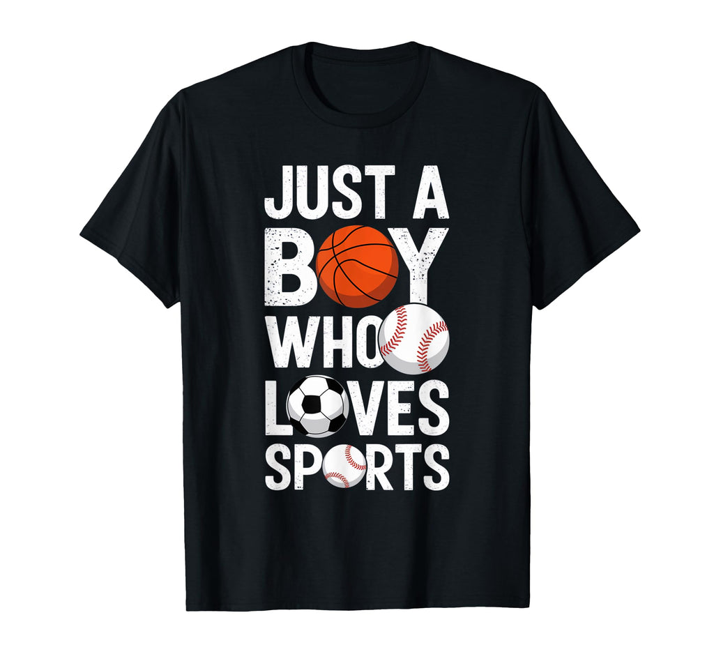 Just Who Loves Sports Basketball T-Shirt - Novelty Apparel for Adults