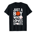 Just Who Loves Sports Basketball T-Shirt - Novelty Apparel for Adults