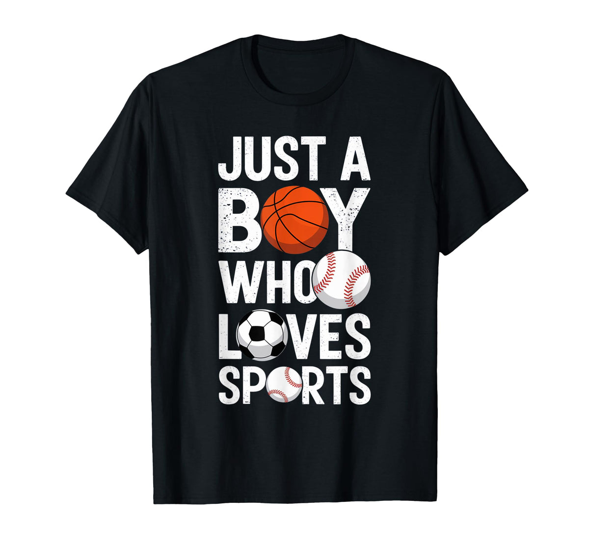 Just Who Loves Sports Basketball T-Shirt - Novelty Apparel for Adults