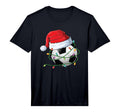 Soccer Santa Hat Wrapped Holiday T-Shirt - Streetwear Style for Adults