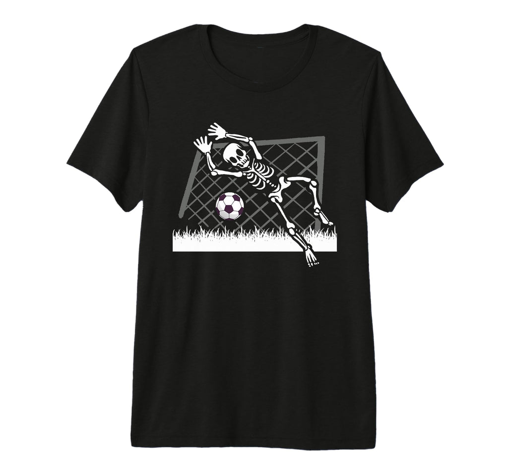 Skeleton Soccer Funny Halloween Party T-Shirt - Unique Graphic for Adults