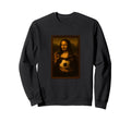 Hoops Nowa Mona Lisa Loves Soccer Sweatshirt - Aesthetic Graphic Unisex