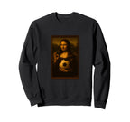 Hoops Nowa Mona Lisa Loves Soccer Sweatshirt - Aesthetic Graphic Unisex