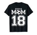 Number 18 Custom Proud Soccer Futbol T-Shirt - Casual Everyday Wear Unisex