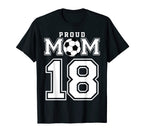 Number 18 Custom Proud Soccer Futbol T-Shirt - Casual Everyday Wear Unisex