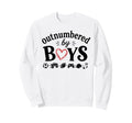Outnumbered Funny Mom Soccer Family Sweatshirt - Streetwear Style Unisex