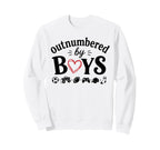 Outnumbered Funny Mom Soccer Family Sweatshirt - Streetwear Style Unisex