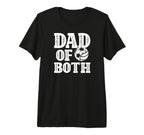 Mens Dad Both Proud Volleyball T-Shirt - Casual Everyday Wear for Adults