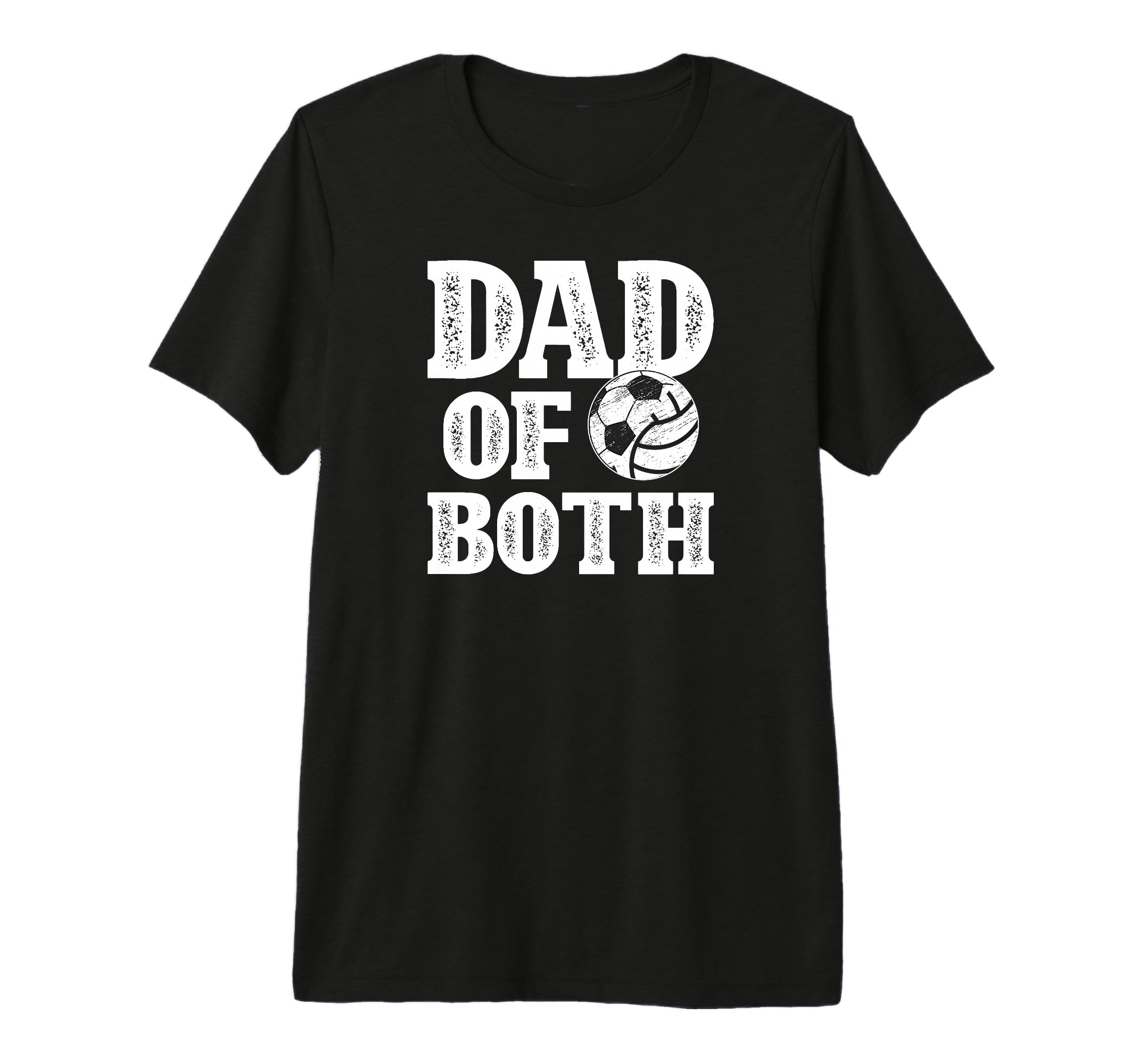 Mens Dad Both Proud Volleyball T-Shirt - Casual Everyday Wear for Adults