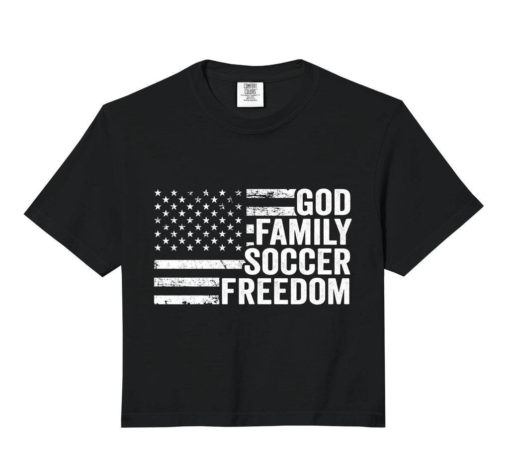 God Family Soccer Freedom Player Coach Hoodie - Trendy Graphic for Adults