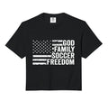 God Family Soccer Freedom Player Coach Hoodie - Trendy Graphic for Adults