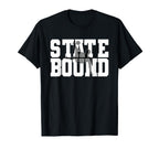 High School Soccer State Bound Art T-Shirt - Graphic Print Men Women