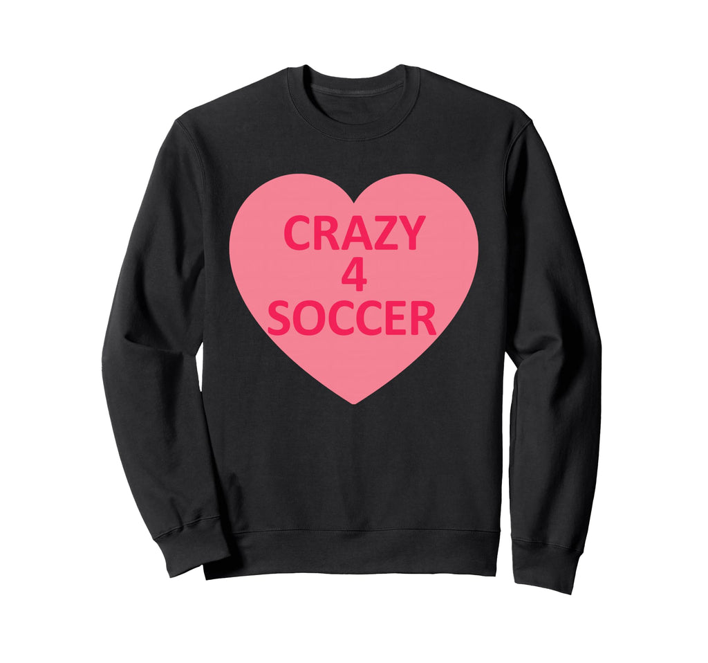 Soccer Heart Love Valentines Day Sweatshirt - Novelty Apparel for Adults