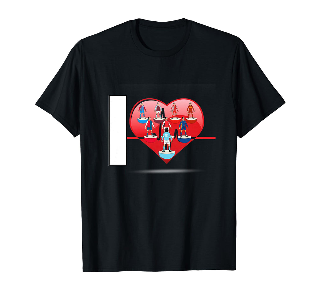 I Love Table Soccer T-Shirt - Trendy Graphic Men Women