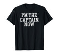 Im Captain Now Funny Boat Captain T-Shirt - Minimalist Print for Adults