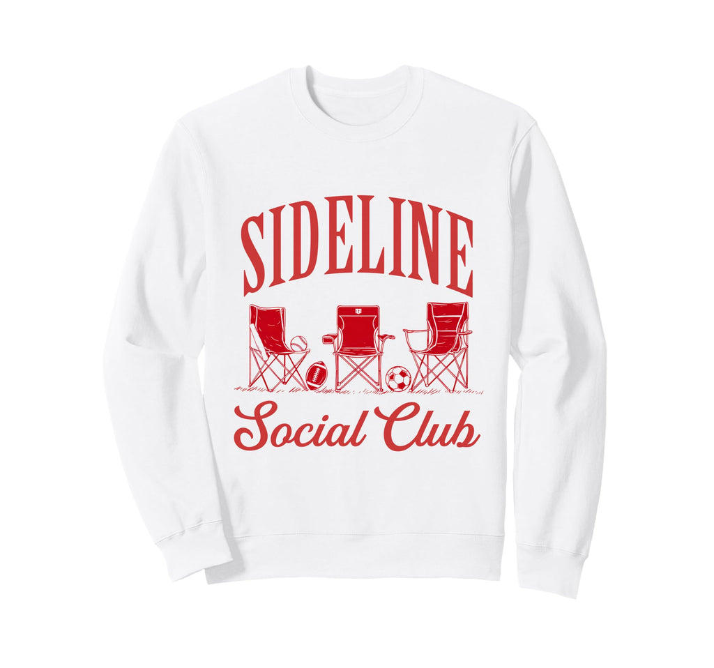 Sideline Social Club Soccer Sweatshirt - Aesthetic Graphic Unisex