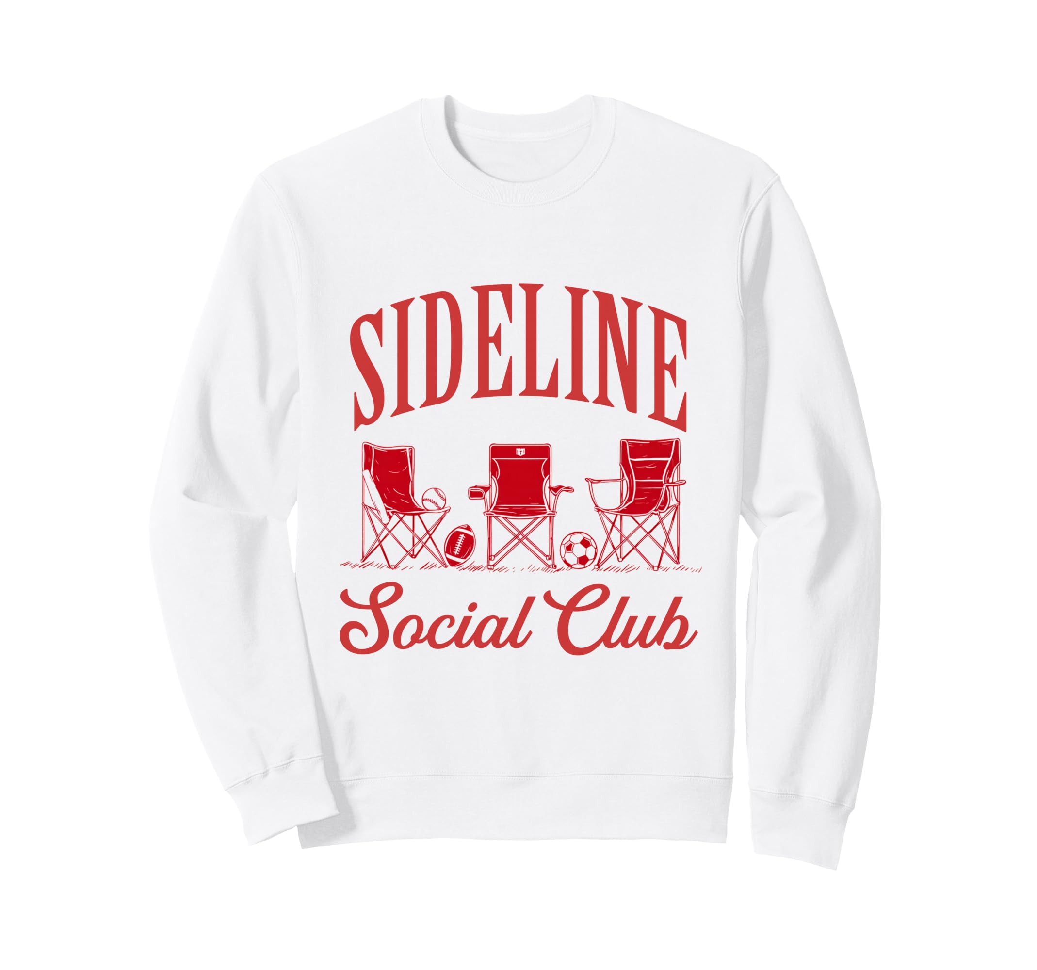 Sideline Social Club Soccer Sweatshirt - Aesthetic Graphic Unisex