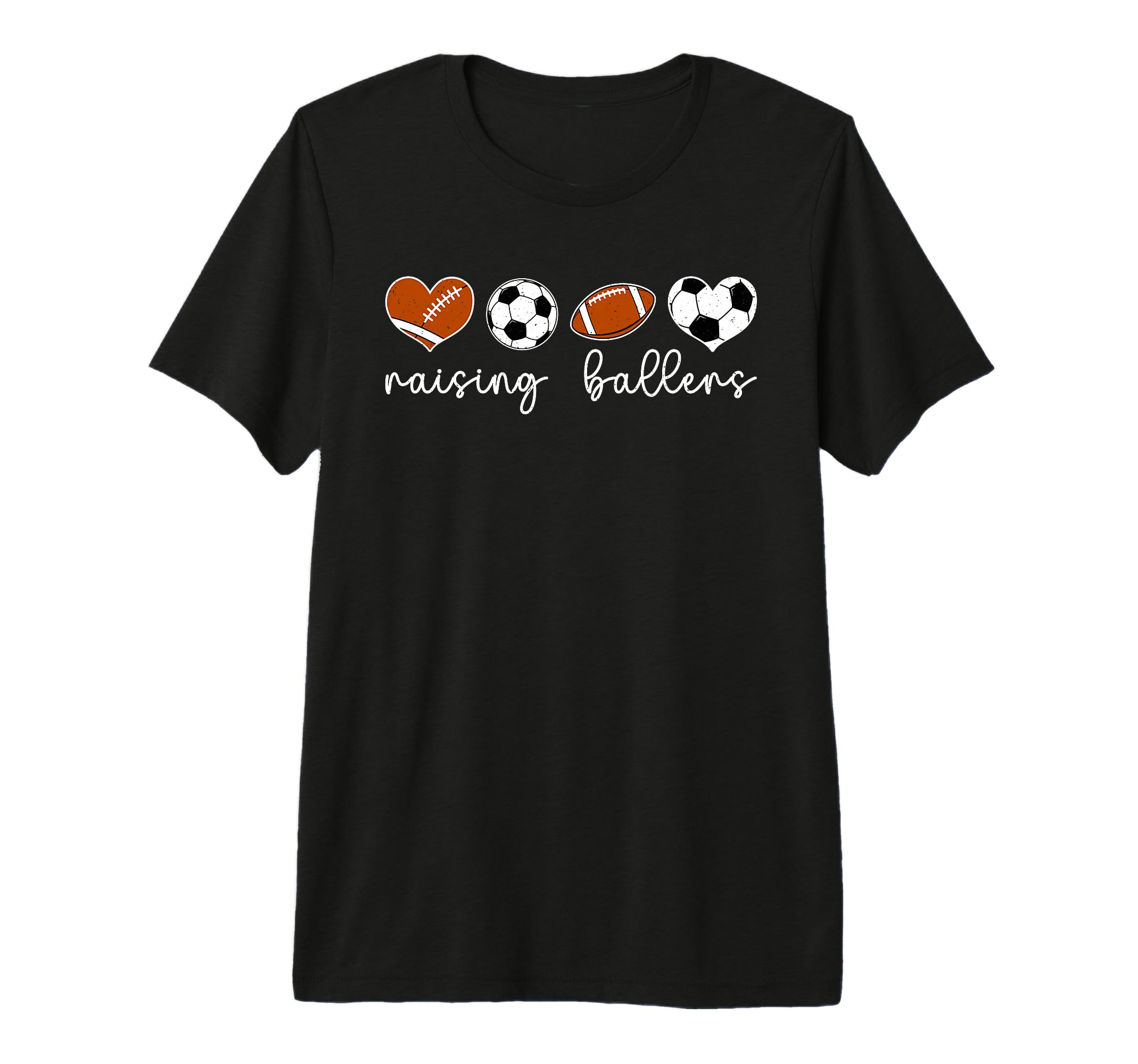 Raising Ballers Soccer Football Mom T-Shirt - Novelty Apparel Unisex
