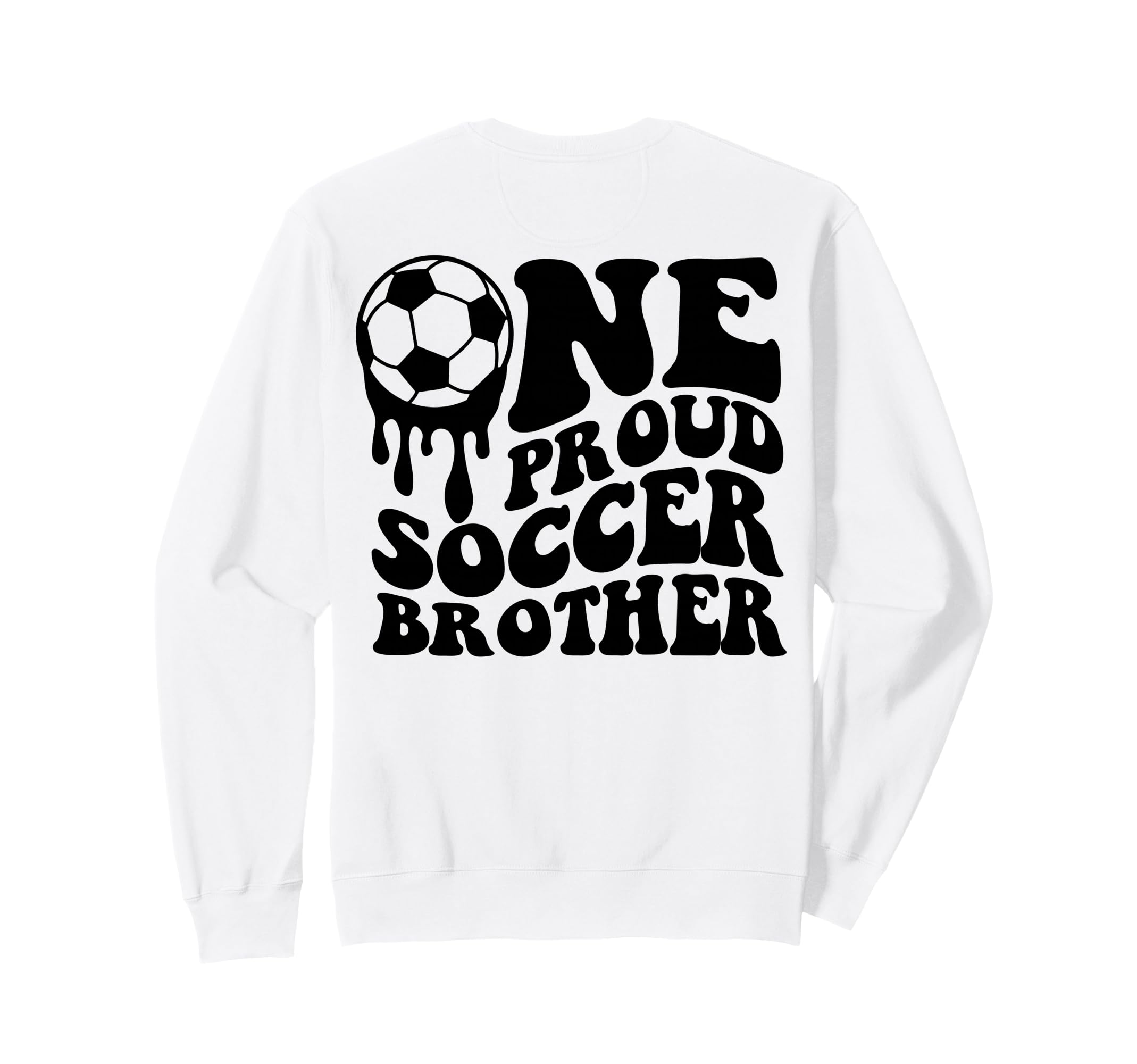 Proud Soccer Brother Soccer Ball Sweatshirt - Unique Graphic Men Women