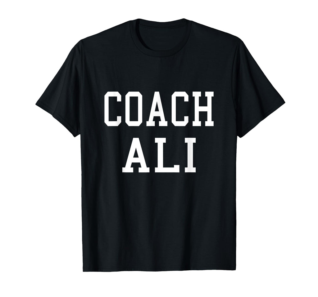 Coach Ali Custom Football Soccer T-Shirt - Fun Novelty Design Men Women