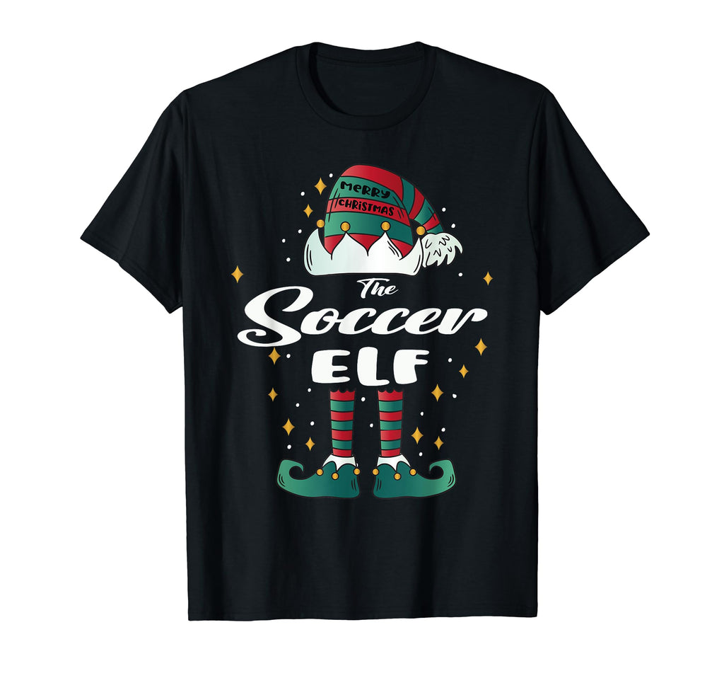 Soccer Elf Funny Family T-Shirt - Novelty Apparel Unisex