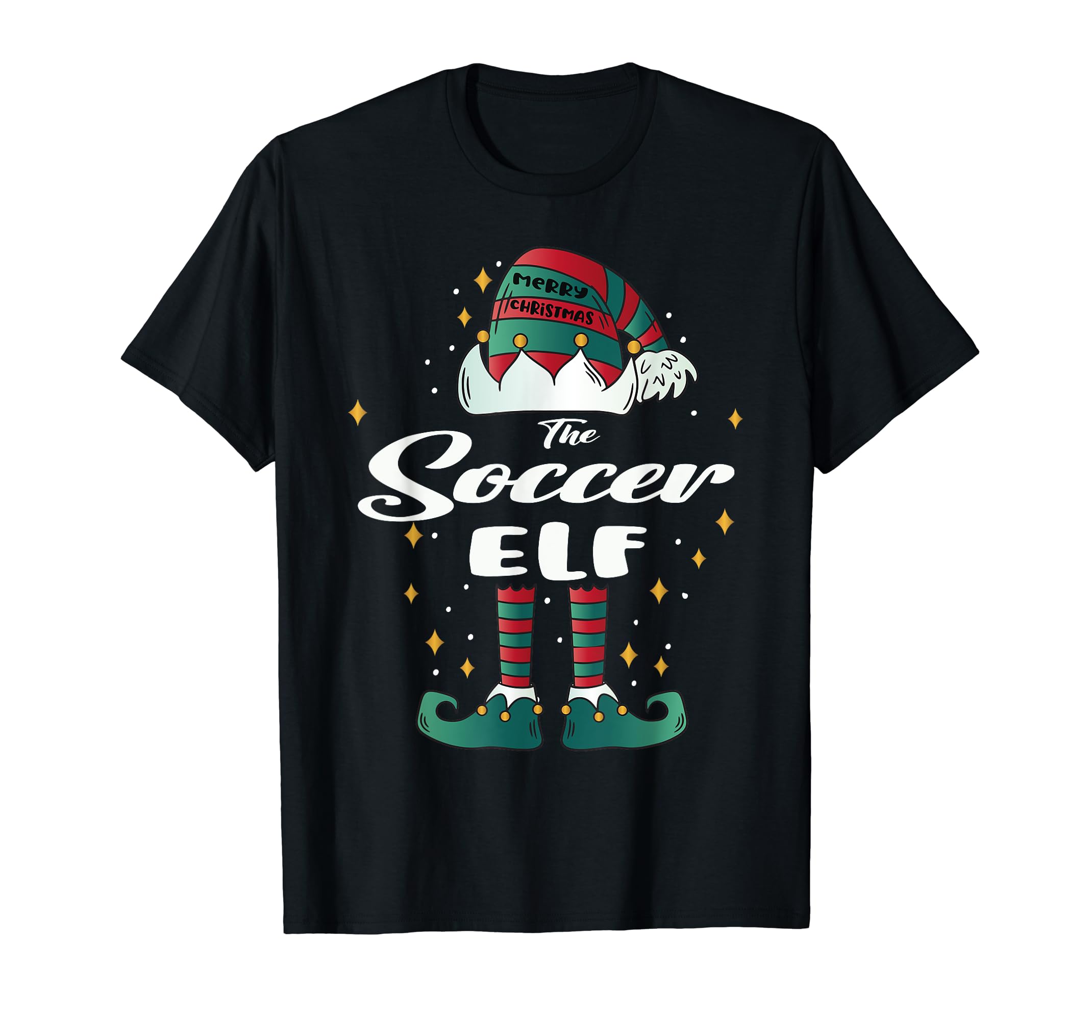 Soccer Elf Funny Family T-Shirt - Novelty Apparel Unisex
