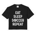 Eat Sleep Soccer Repeat Soccer Player Hoodie - Novelty Apparel for Adults