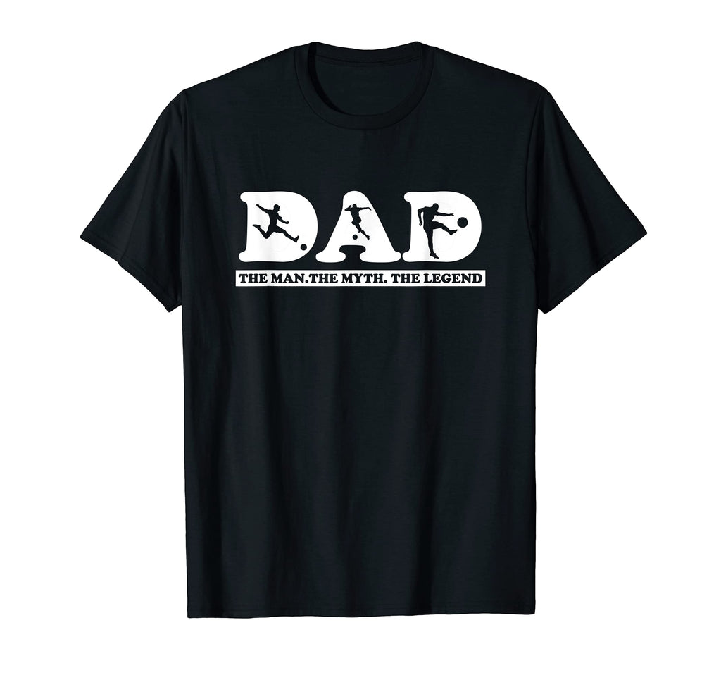 Mens Soccer Dad Myth And Legend T-Shirt - Minimalist Print Unisex
